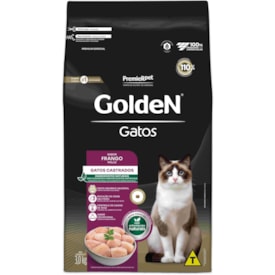 Ração Golden Formula Gatos Adultos Castrados Sabor Frango 3kg - imagem adicional