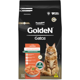 Ração Golden Formula Gatos Adultos Castrados Sabor Salmão 3kg - imagem adicional
