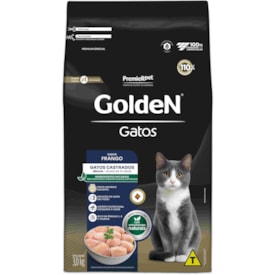 Ração Golden Formula Gatos Adultos Castrados Senior Sabor Frango 3kg - imagem adicional