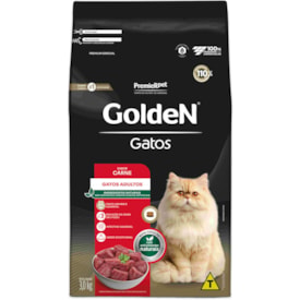 Ração Golden Formula Gatos Adultos Sabor Carne 3kg