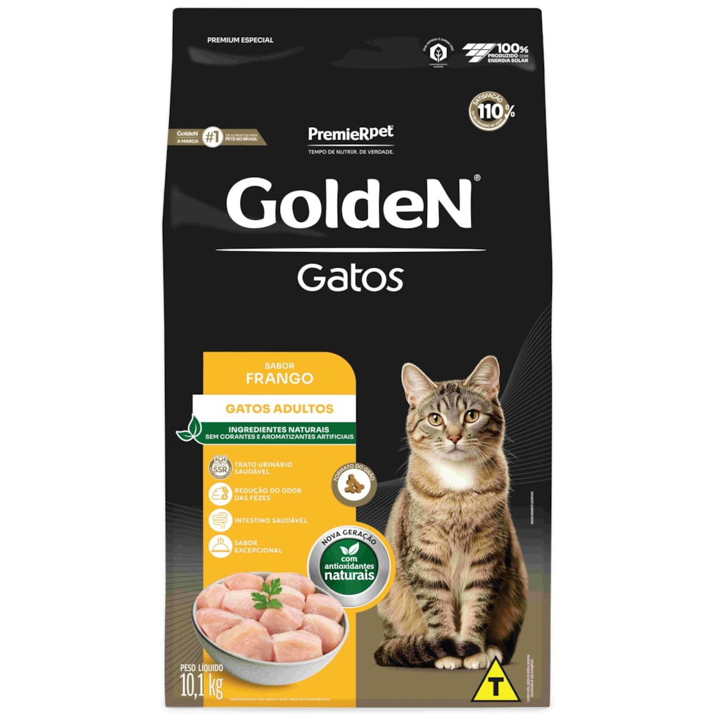 Ração Golden Formula Gatos Adultos Sabor Frango 10,1kg