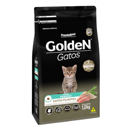 Ração Golden Formula Gatos Filhotes Sabor Frango 1kg - imagem adicional