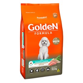 Ração Golden Fórmula Mini Bits Cães Adultos Raças Pequenas Frango e Arroz 10,1 kg