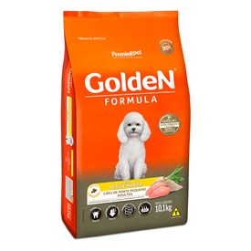 Ração Golden Fórmula Mini Bits Cães Adultos Raças Pequenas Peru e Arroz 10,1 kg