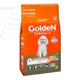 Ração Golden Fórmula Mini Bits Cães Adultos Raças Pequenas Sabor Salmão e Arroz