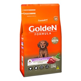 Ração Golden Fórmula Mini Bits Cães Filhotes Raças Pequenas Carne e Arroz 1,0 kg