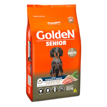Ração Golden Fórmula Mini Bits Cães Sênior Raças Pequenas Frango e Arroz 10,1 kg