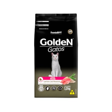 Ração Golden Gatos Adultos Castrados Peixe 3,0 kg - imagem adicional