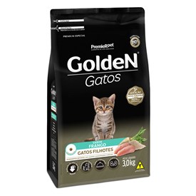 Ração Golden Gatos Filhotes Frango 3,0 kg