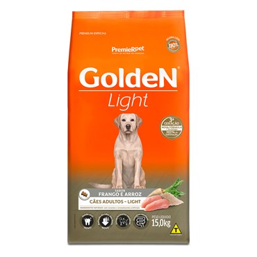 Ração Golden Light para Cães Adultos Sabor Frango e Arroz 15kg