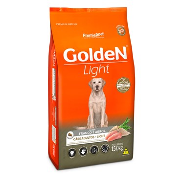Ração Golden Light para Cães Adultos Sabor Frango e Arroz 15kg