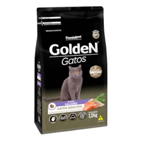 Ração Golden para Gatos Adultos Sabor Salmão