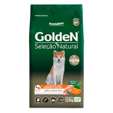Ração Golden Seleção Natural Cães Adultos Abóbora e Alecrim 12,0 kg - imagem adicional