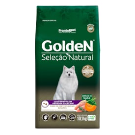 Ração Golden Seleção Natural Cães Adultos de Raças Pequenas Frango Abóbora e Alecrim 10,0 kg - imagem adicional