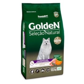 Ração Golden Seleção Natural Cães Adultos de Raças Pequenas Frango Abóbora e Alecrim 10,0 kg