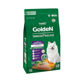 Ração Golden Seleção Natural Cães Adultos de Raças Pequenas Frango Abóbora e Alecrim 3,0 kg - imagem adicional