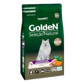 Ração Golden Seleção Natural Cães Adultos de Raças Pequenas Frango Abóbora e Alecrim 3,0 kg