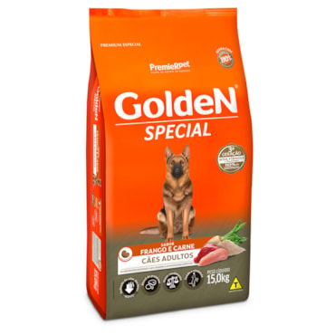 Ração Golden Special Cães Adultos Frango e Carne 15,0 kg