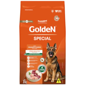 Ração Golden Special Cães Adultos Sabor Frango e Carne 20kg