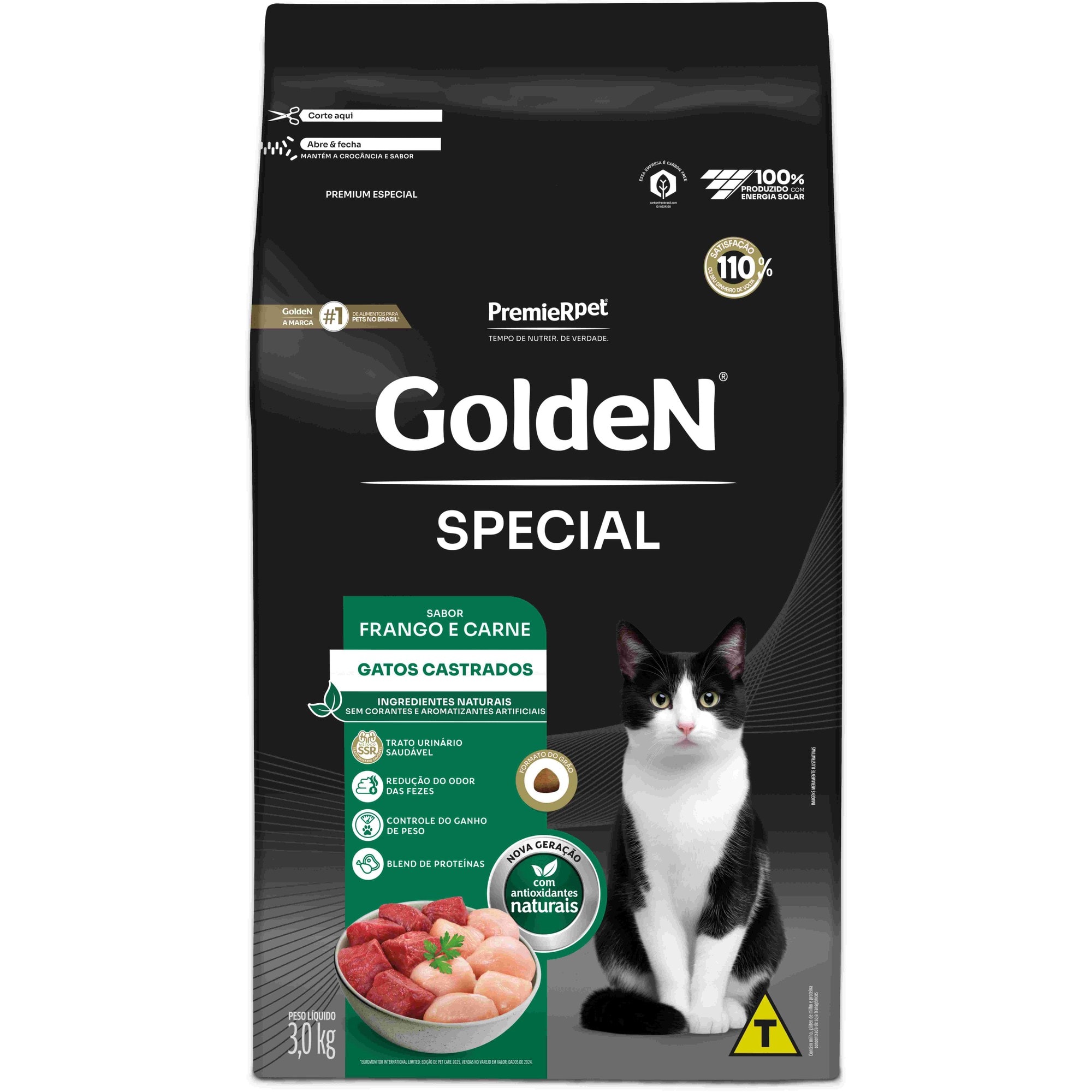 Ração Golden Special Gatos Adultos Sabor Frango e Carne 10,1kg