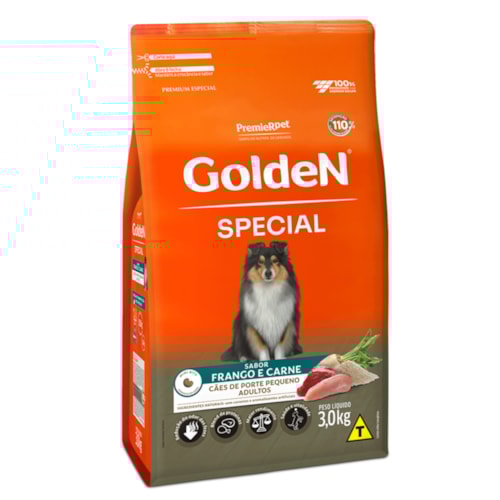 Ração Golden Special para Cães Adultos Pequeno Porte 3KG
