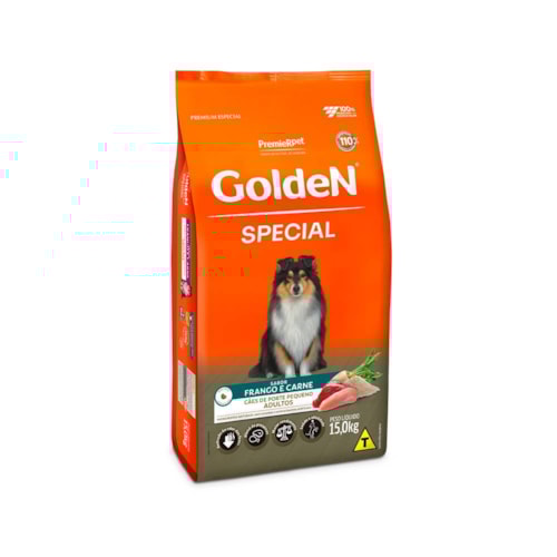 Ração Golden Special para Cães Adultos Porte Pequeno 15KG