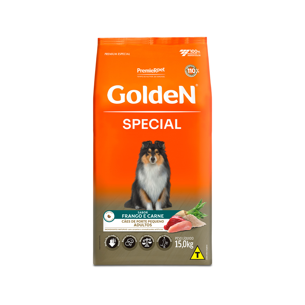 Ração Golden Special para Cães Adultos Porte Pequeno 15KG