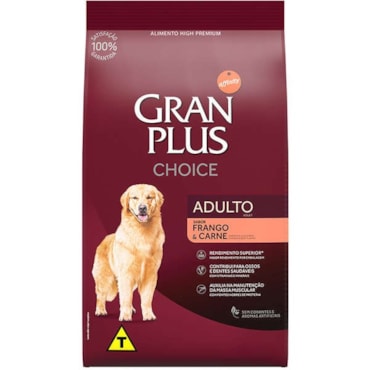 Ração Gran Plus Choice Cães Adultos Frango e Carne 10,1 kg - imagem adicional