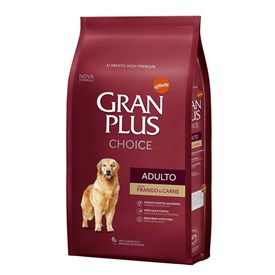 Ração Gran Plus Choice Cães Adultos Frango e Carne 15,0 kg