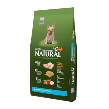 Ração Guabi Natural para Cães Filhotes de Raças Mini e Pequenas Sabor Frango e Arroz Integral - imagem adicional