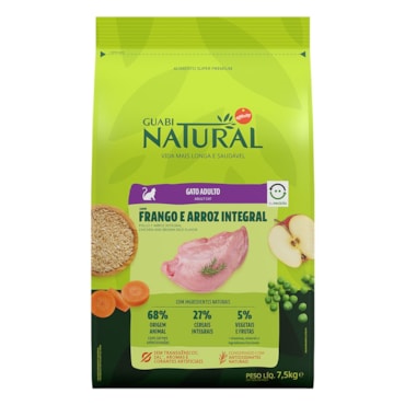 Ração Guabi Natural para Gatos Adultos Sabor Frango e Arroz Integral - imagem adicional
