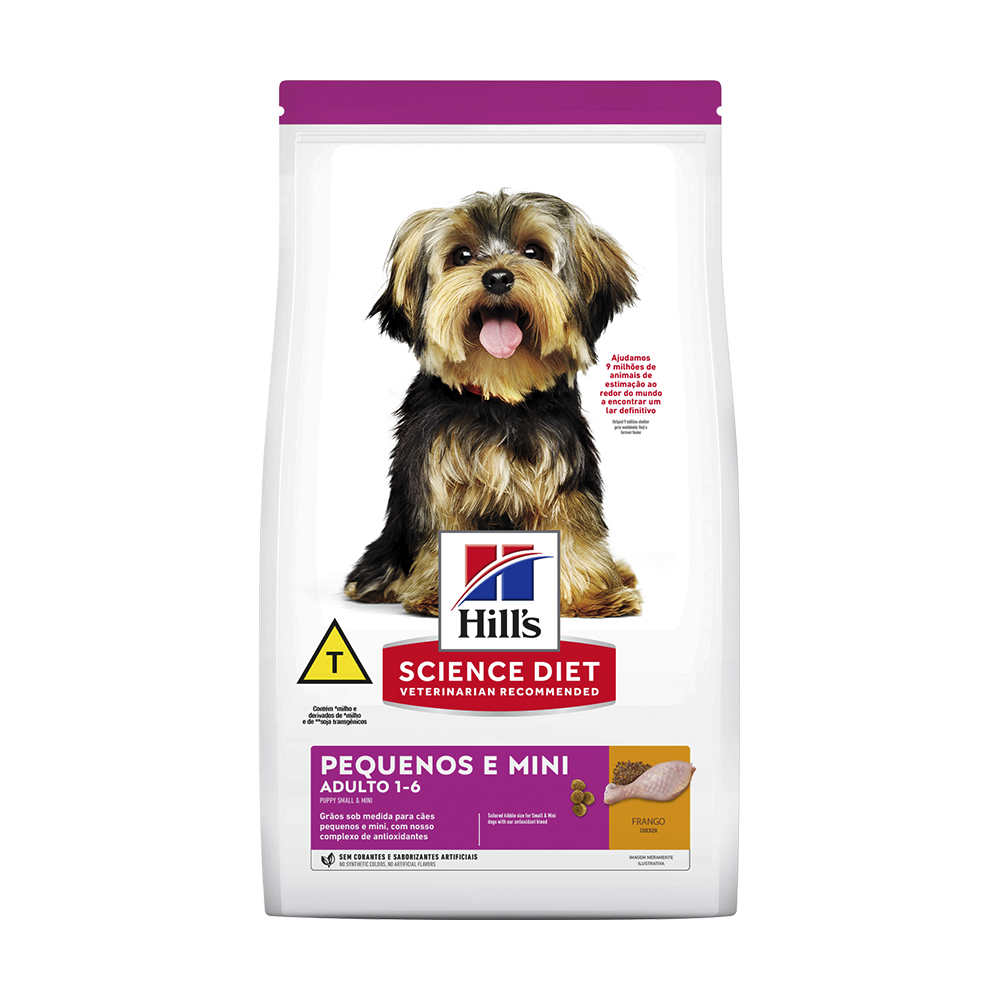 Ração Hills Canine Cães Adultos Raças Pequenas e Miniaturas