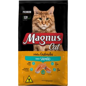 Ração Magnus Cat Premium Sabor Salmão para Gatos Adultos 10,1 kg