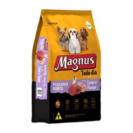 Ração Magnus Premium Todo Dia Cães Adultos Pequeno Porte Sabor Carne e Frango 