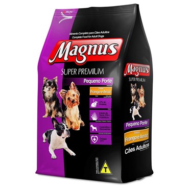 Ração Magnus Super Premium para Cães Adultos Pequeno Porte Sabor Frango e Arroz