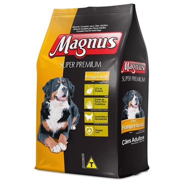 Ração Magnus Super Premium para Cães Adultos Sabor Frango e Arroz 15kg
