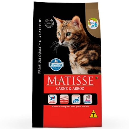 Ração Matisse Para Gatos Adultos Sabor Carne e Arroz 2,0 kg