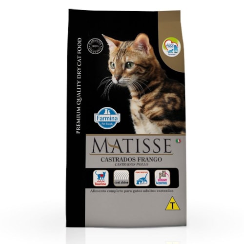 Ração Matisse Para Gatos Castrados Sabor Frango