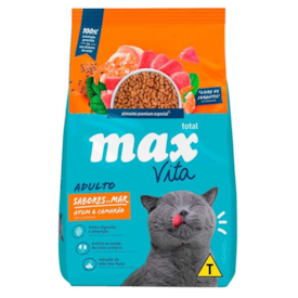 Ração Max Cat para Gatos Adultos Sabores do Mar 3KG