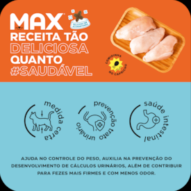 Ração Max Cat para Gatos Castrados Sabor Frango 3kg - imagem adicional