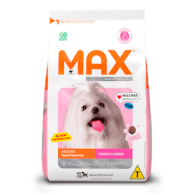 Ração Max para Cães Adultos Raças Pequenas Sabor Frango e Arroz