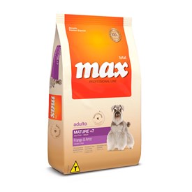 Ração Max Professional Line Sabor Frango e Arroz para Cachorro Matture/Idoso 7+