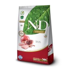 Ração N&D Prime Grain Free Gatos Adultos Frango e Romã