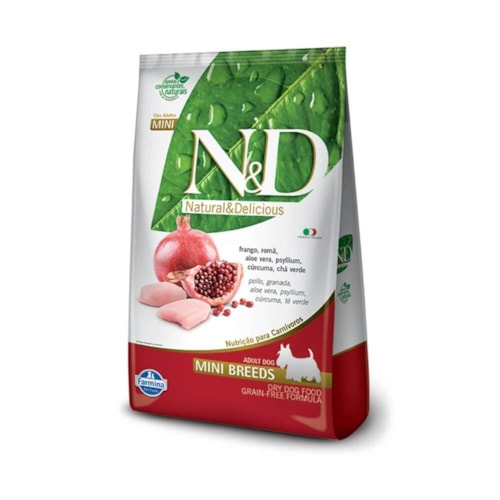 Ração N&D Prime Grain Free Para Cães Adultos de Raças Pequenas Sabor Frango