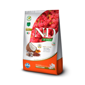 Ração N&D Quinoa Skin & Coat Para Cães Adultos Sabor Peixe 10,1KG