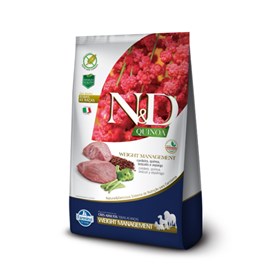 Ração N&D Quinoa Wigth Management Para Cães Adultos Sabor Cordeiro Controle de Peso