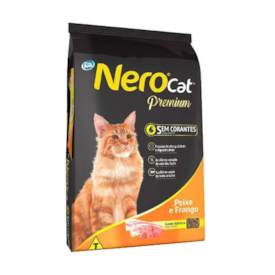 Ração Nero Cat Premium para Gatos Adultos Sabor Peixe e Frango 10,1KG