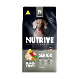 Ração Nutrive Select Cães Sênior Porte Médio e Gran Frango e Arroz 2,5 kg