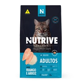 Ração Nutrive Select Gatos Adultos Frango e Arroz 1,0 kg