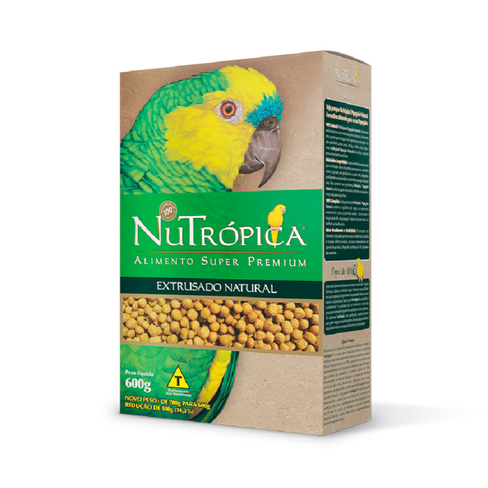 Ração Nutrópica Natural para Papagaio 1,2KG